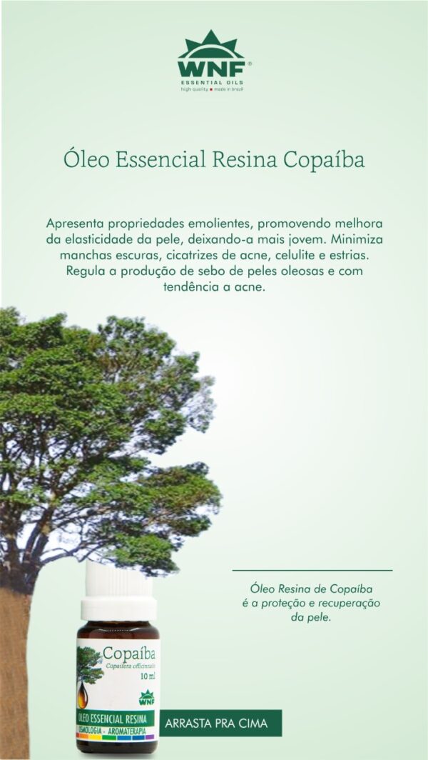 Óleo Essencial Resina Copaíba WNF - 5ml - Imagem 3