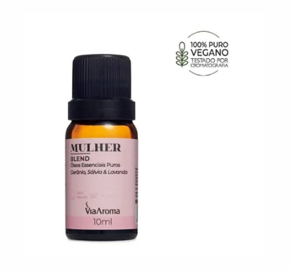 Blend de Óleos Essenciais Mulher Via Aroma - 10ml