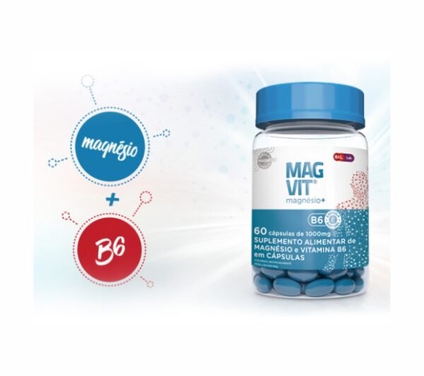 MAGVIT® + B6 - 750mg - 60 Cápsulas