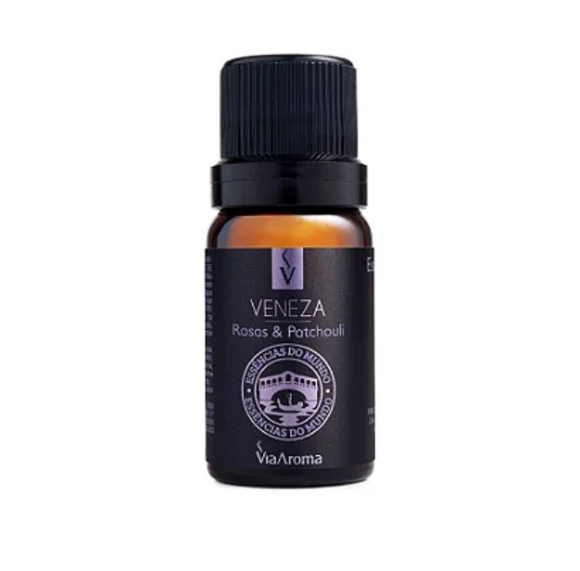 Essência Veneza, Rosas & Patchouli (Essências do Mundo) Via Aroma - 10ml