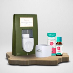 Kit Aromatizador Elétrico Bivolt Aromatherapy + 1 Essência com Óleos Essenciais Therapi