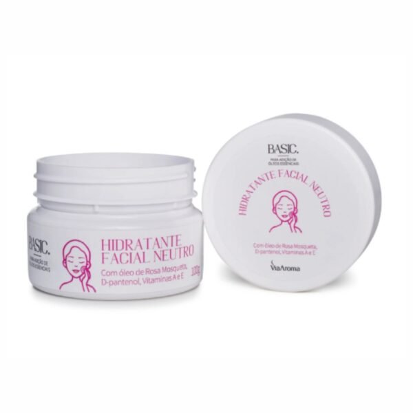 Hidratante Facial Neutro Linha Basic Via Aroma – 100g - Image 2