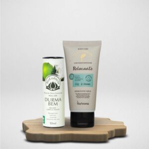 Presenteie com Afeto – Kit Hidratante Corporal Relaxante 200g + Blend Durma Bem 10ml Bioessência