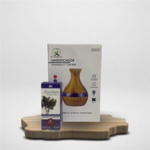 Presenteie com Afeto - Kit Umidificador Ultrassônico 300ml + Óleo Essencial  Lavanda 10ml WNF
