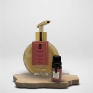 Presenteie com Afeto - Kit Sabonete Líquido Flor de Cerejeira 200ml Via Aroma + Essência Flor de Cerejeira 10ml Via Aroma