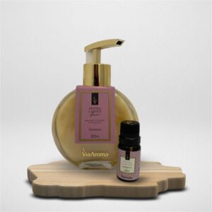 Presenteie com Afeto - Kit Sabonete Líquido Peônia Garden 200ml Via Aroma + Essência Peônia Garden 10ml Via Aroma