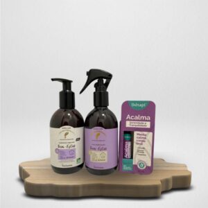 Presenteie com Afeto - Kit Sabonete Líquido Aromatherapy Bem-Estar 250ml + Água perfumada Aromatherapy Bem-estar + Blend Roll-on Acalma Thérapi 10ml