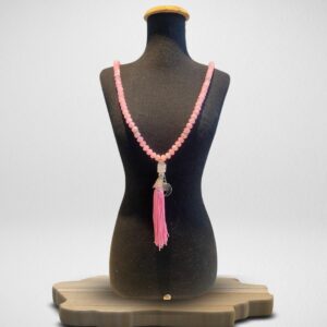 Colar Japamala - Quartzo Rosa