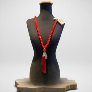 Colar Japamala - Ágata de Fogo e Pedras