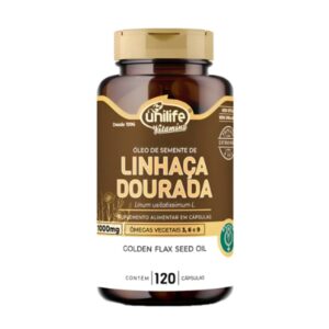 Óleo De Linhaça Dourada - 120 Cápsulas 1000mg - Unilife Sem Sabor